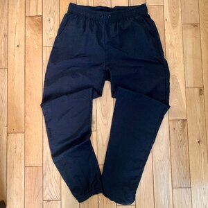 Vintage Y2K Kappa Track Pants Men's Large Black Waterproof Windproof